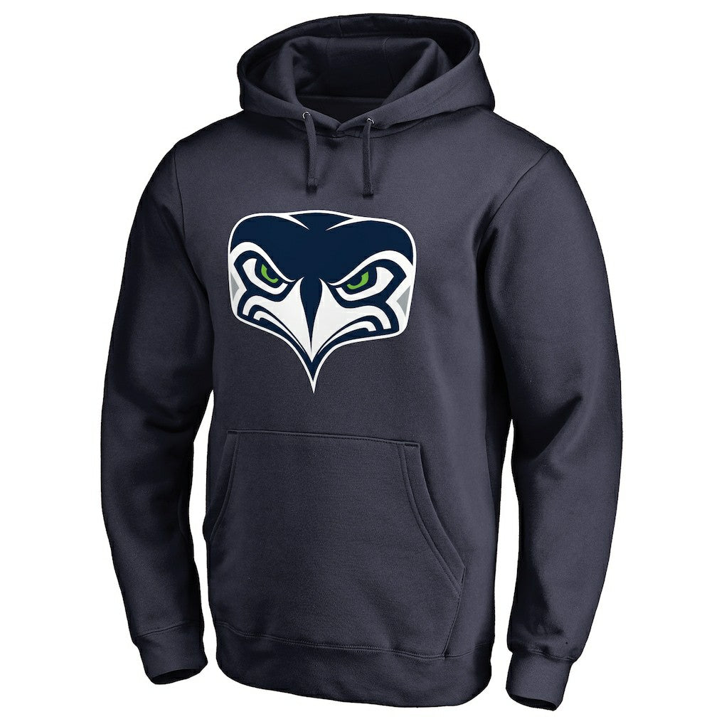 Seattle Seahawks Alternate Team Logo Gear Pullover Hoodie - Navy outlet