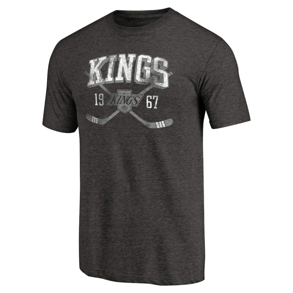 Los Angeles Kings Vintage Collection Line Shift Tri-Blend T-Shirt Black