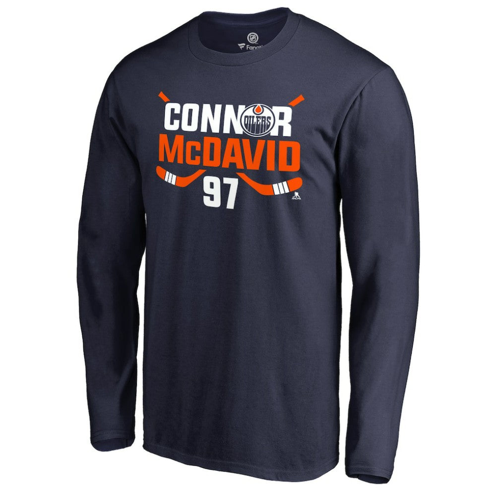 Connor McDavid Edmonton Oilers Hometown Collection CM97 Long Sleeve T-Shirt Navy