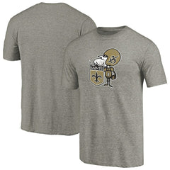New Orleans Saints Throwback Logo Tri-Blend T-Shirt - Ash on sale