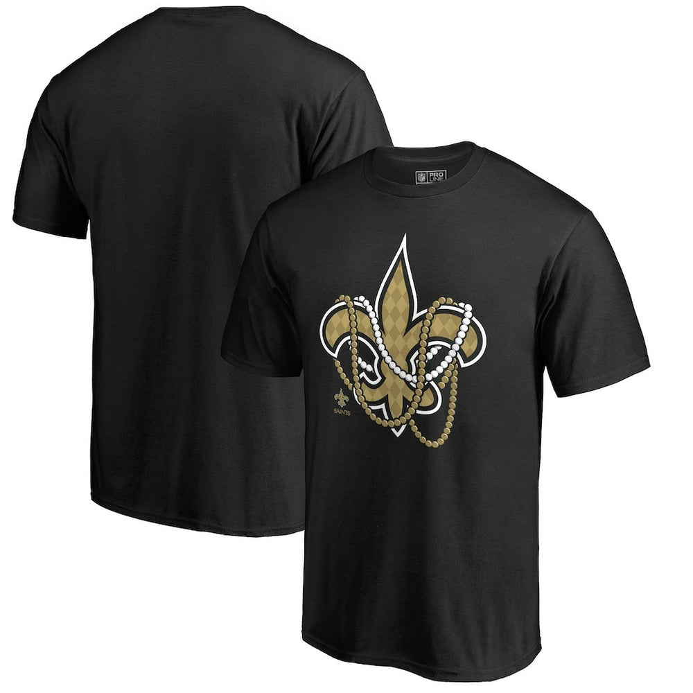 New Orleans Saints Beads Hometown Collection T-Shirt - Black cheap