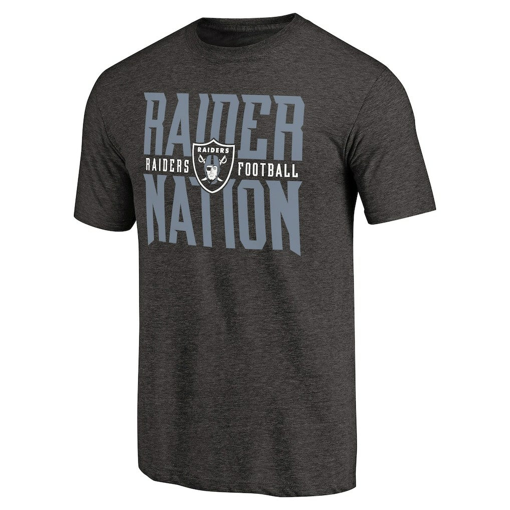 Las Vegas Raiders Hometown Collection Tri-Blend T-Shirt - Heathered Black for sale