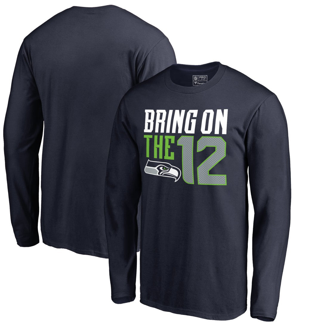 Seattle Seahawks Hometown Collection Long Sleeve T-Shirt - College Navy for sale