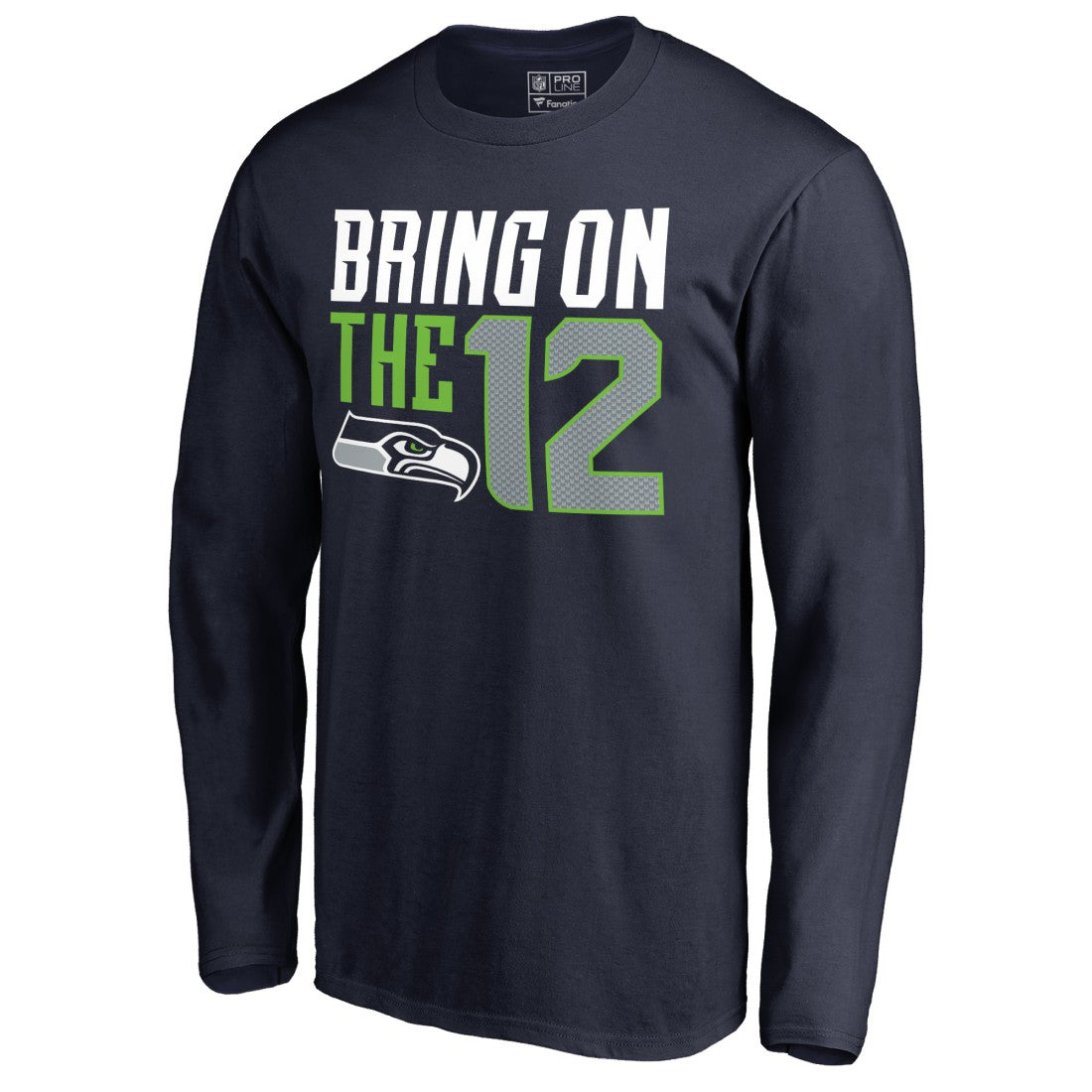 Seattle Seahawks Hometown Collection Long Sleeve T-Shirt - College Navy for sale