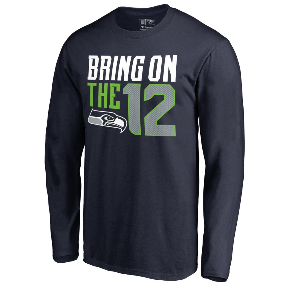 Seattle Seahawks Hometown Collection Long Sleeve T-Shirt - College Navy for sale
