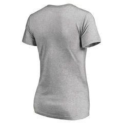 Los Angeles Dodgers Women's Hometown Collection Knockout State V-Neck T-Shirt - Ash