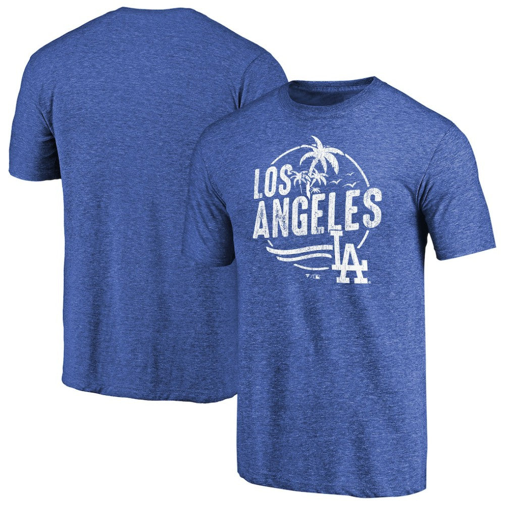 Los Angeles Dodgers Hometown Collection LA Palms Tri-Blend T-Shirt - Royal
