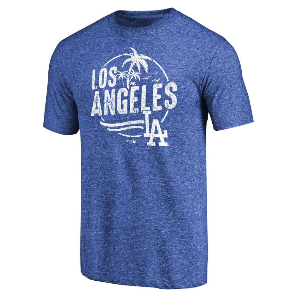 Los Angeles Dodgers Hometown Collection LA Palms Tri-Blend T-Shirt - Royal
