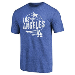 Los Angeles Dodgers Hometown Collection LA Palms Tri-Blend T-Shirt - Royal