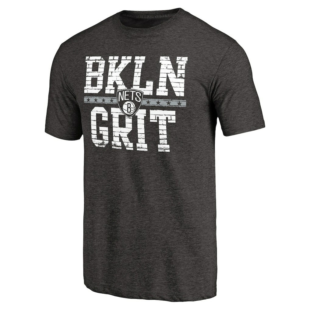 Brooklyn Nets Brick Work Hometown Collection Tri-Blend T-Shirt - Black shop