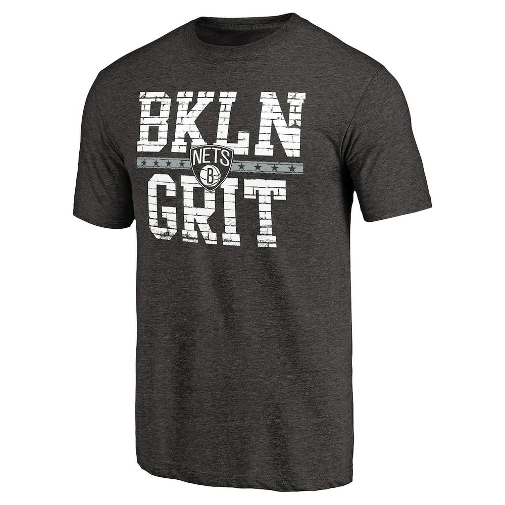 Brooklyn Nets Brick Work Hometown Collection Tri-Blend T-Shirt - Black shop