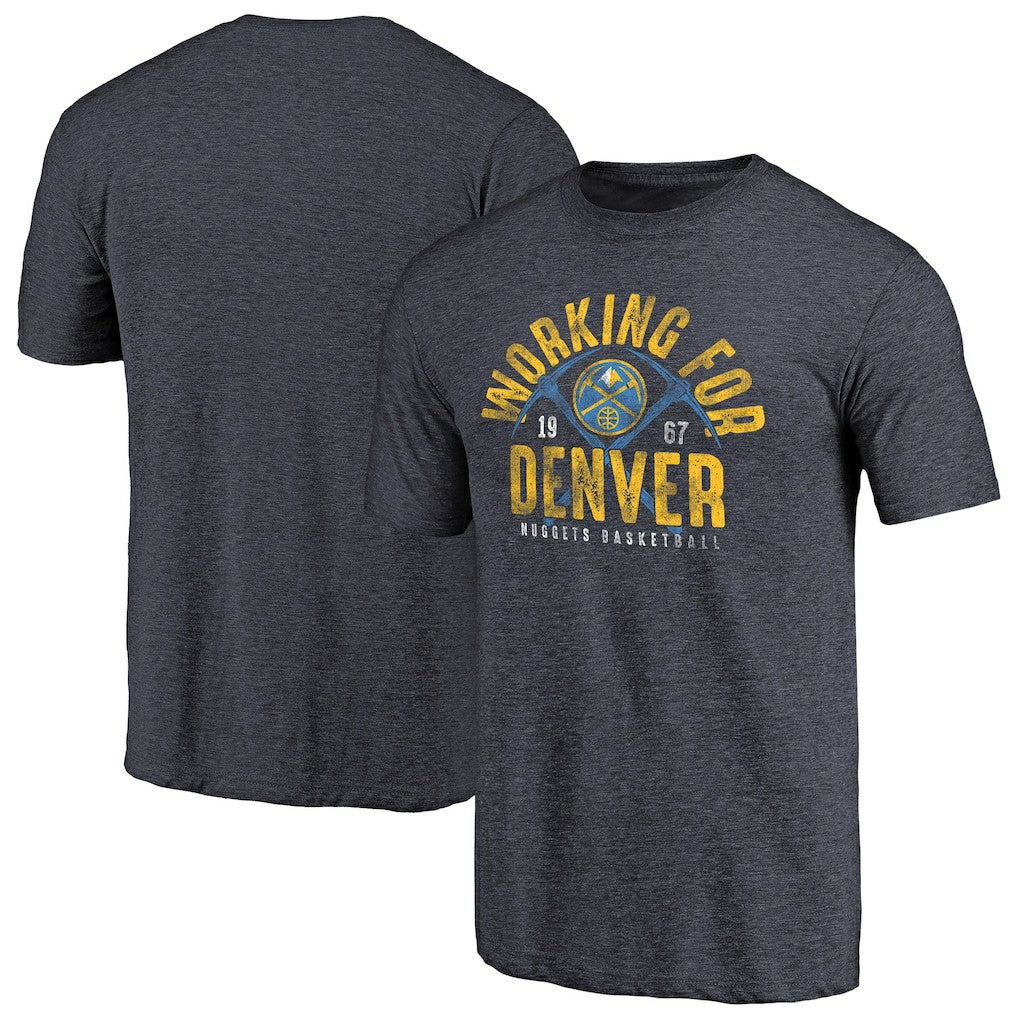Denver Nuggets Working for Denver Hometown Collection Tri-Blend T-Shirt sale - Navy discount