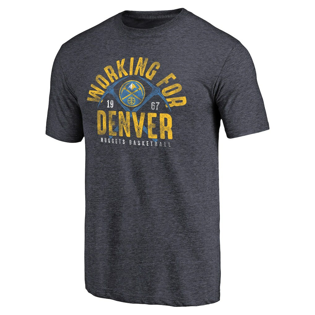 Denver Nuggets Working for Denver Hometown Collection Tri-Blend T-Shirt sale - Navy discount