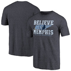 Memphis Grizzlies Believe Memphis Hometown Collection Tri-Blend T-Shirt - Navy sale