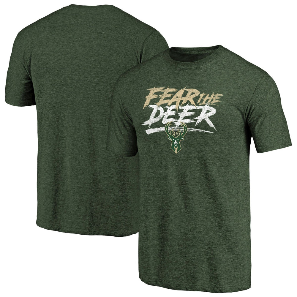 Milwaukee Bucks Fear the Deer Hometown Collection Tri-Blend T-Shirt - Green cheap