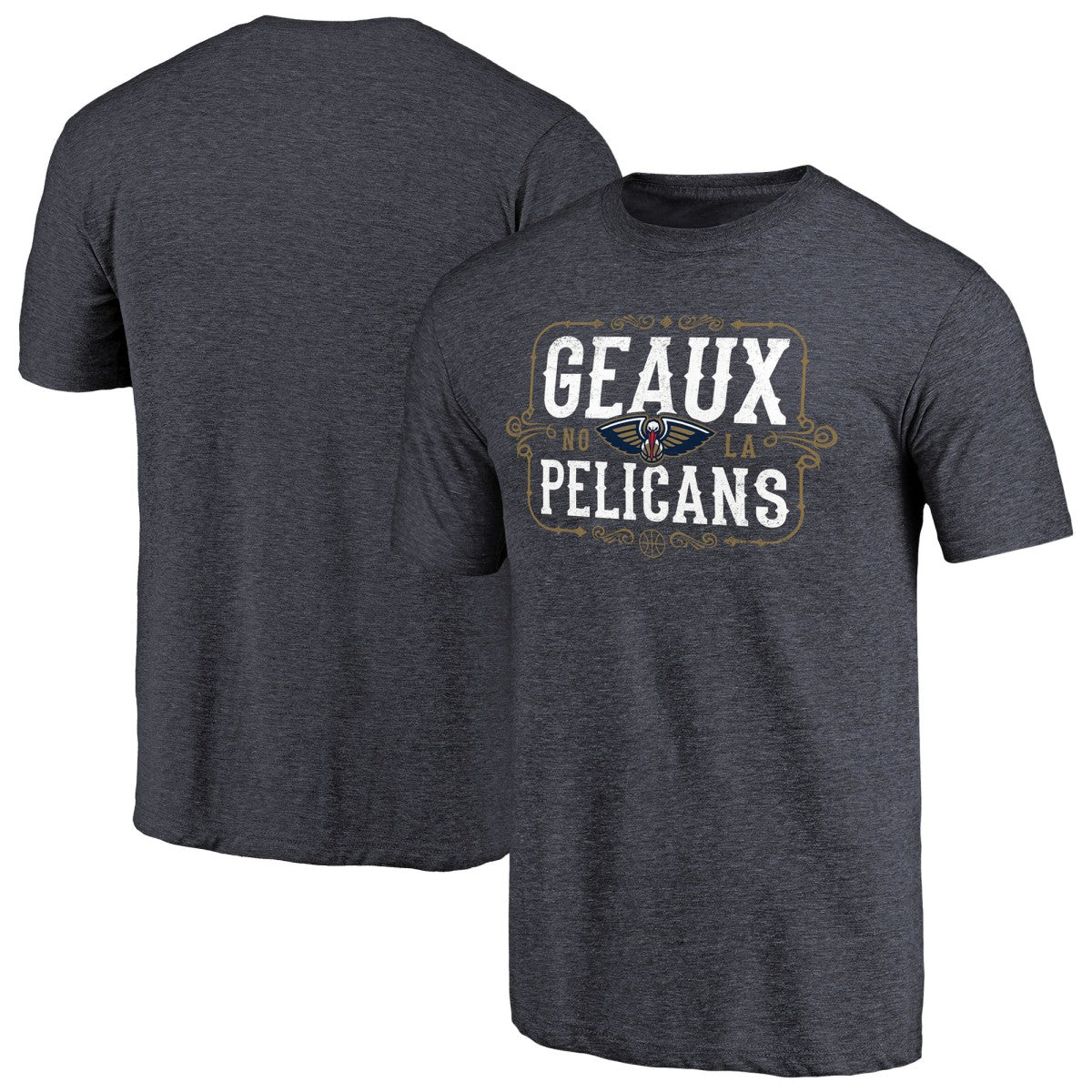 New Orleans Pelicans Geaux Pelicans Hometown Collection Tri-Blend T-Shirt - Navy outlet