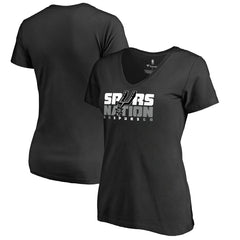 San Antonio Spurs Women's Spurs Nation Hometown Collection T-Shirt - Black shop