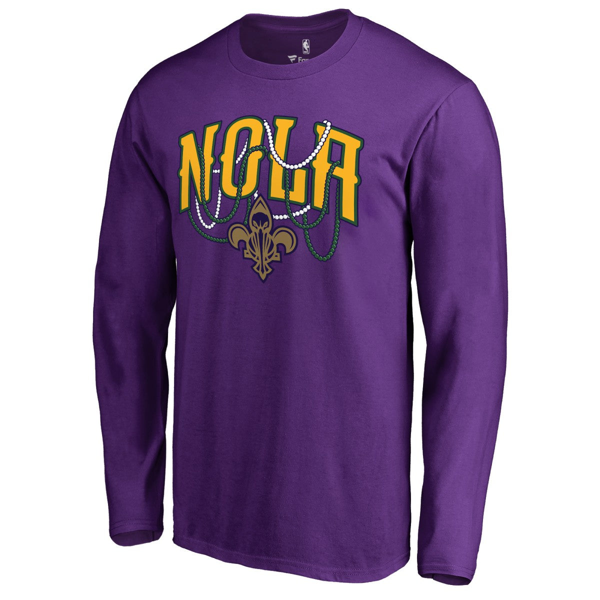 New Orleans Pelicans NOLA Beads Hometown Collection Long Sleeve T-Shirt - Purple outlet