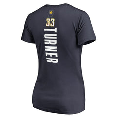 Myles Turner Indiana Pacers Women's Backer Name and Number V-Neck T-Shirt - Navy discount
