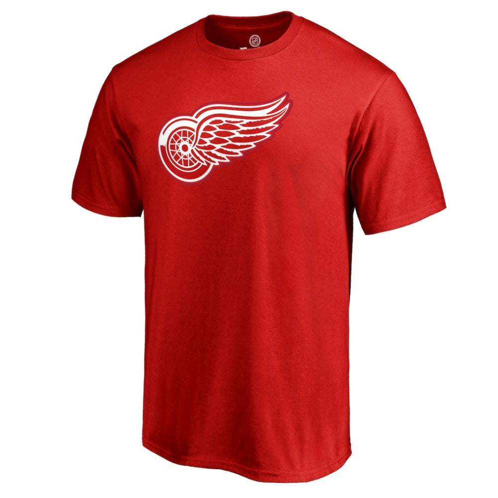 Dylan Larkin Detroit Red Wings Team Logo Backer Name & Number T-Shirt Red