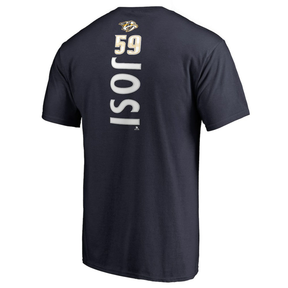 Roman Josi Nashville Predators Backer Name & Number T-Shirt Navy