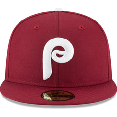 Philadelphia Phillies Cooperstown Collection Wool 59FIFTY Fitted Hat - Maroon | New Era