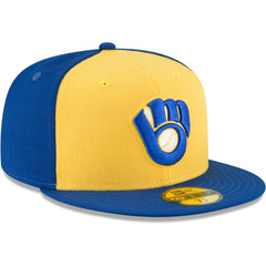 Milwaukee Brewers Cooperstown Collection Wool 59FIFTY Fitted Hat - Yellow | New Era