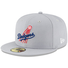 Los Angeles Dodgers Cooperstown Collection Wool 59FIFTY Fitted Hat - Gray | New Era