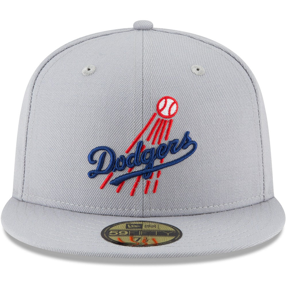 Los Angeles Dodgers Cooperstown Collection Wool 59FIFTY Fitted Hat - Gray | New Era