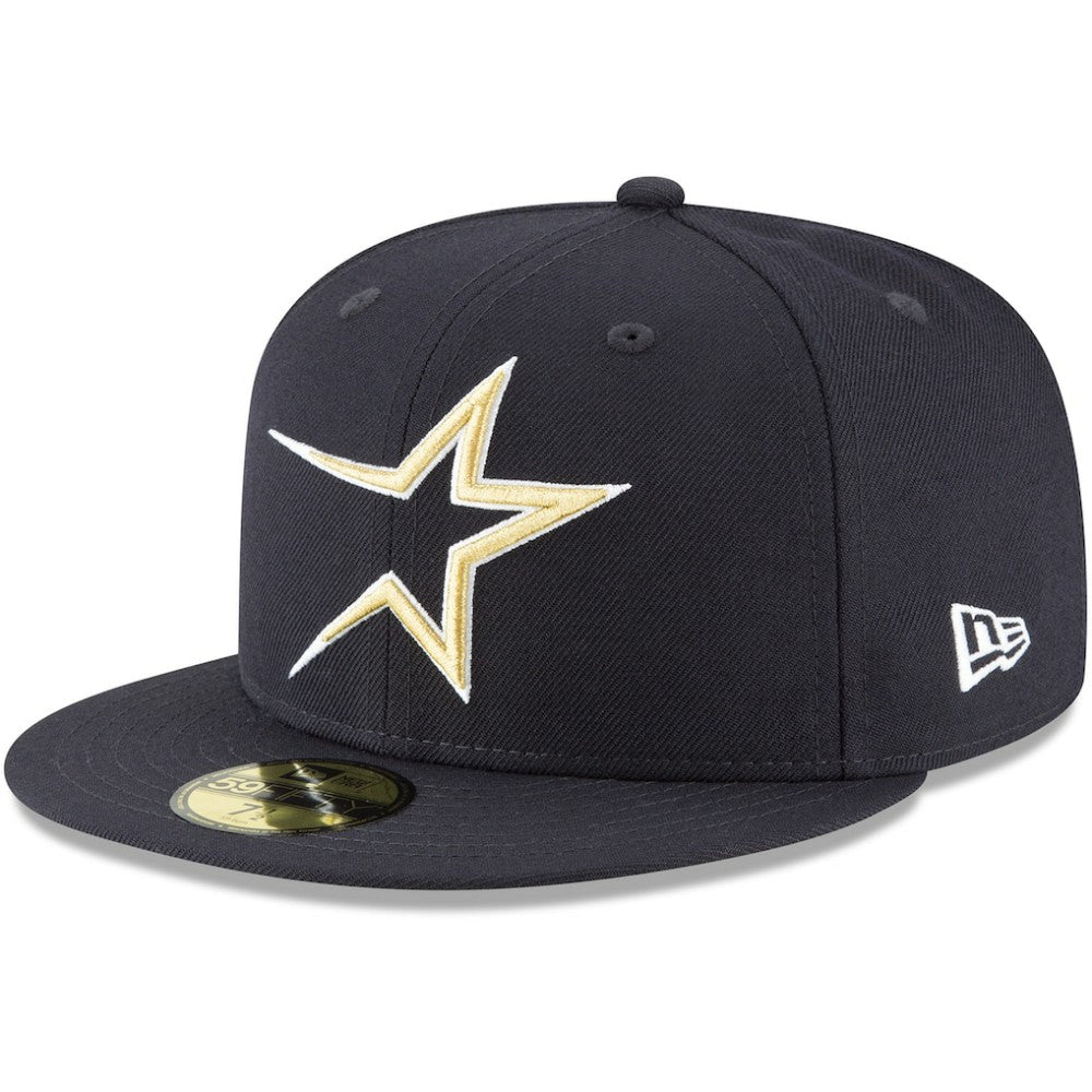 Houston Astros Cooperstown Collection Wool 59FIFTY Fitted Hat - Navy | New Era
