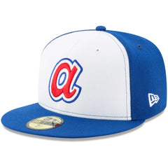 Atlanta Braves Cooperstown Collection 59FIFTY Fitted Hat - White/Royal | New Era