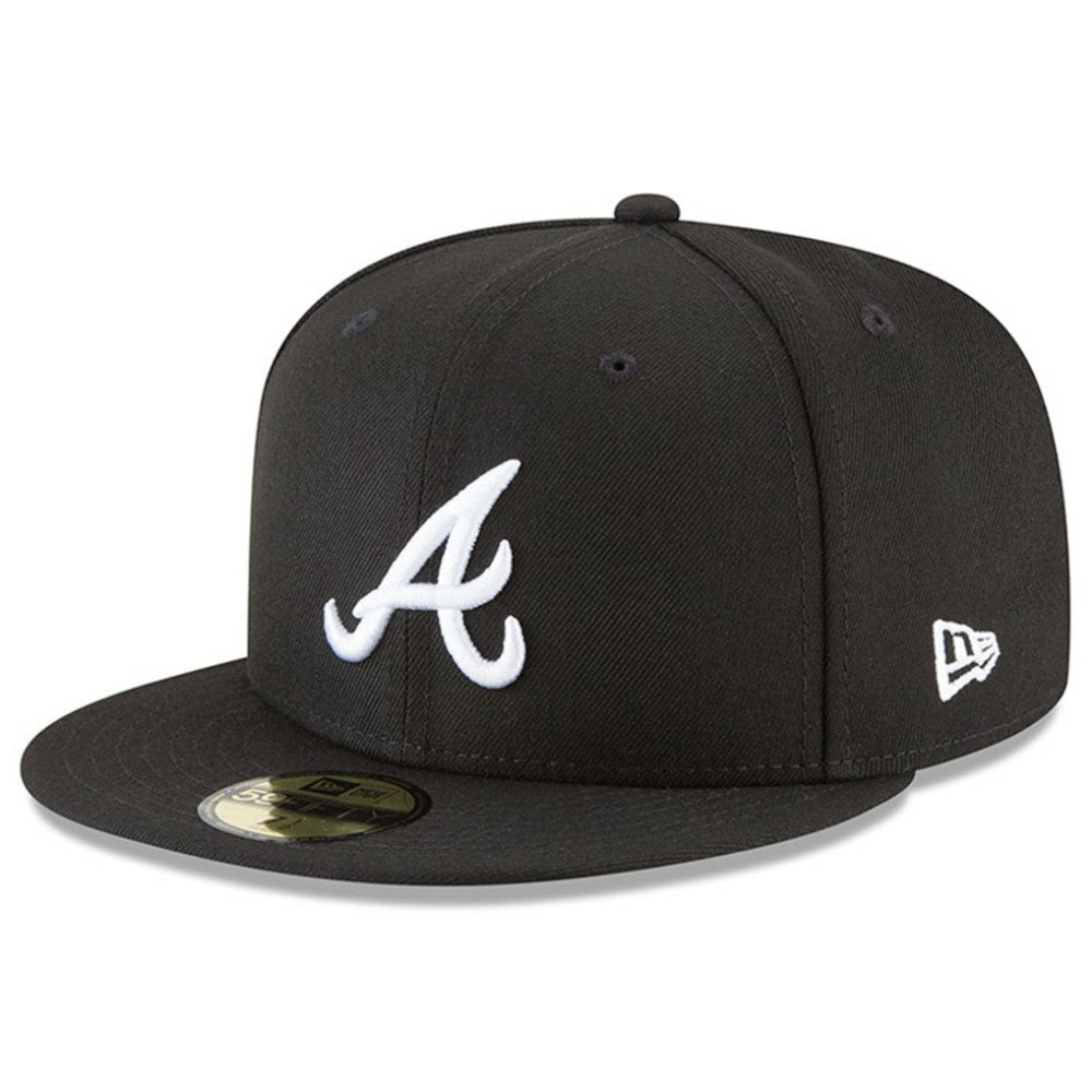 Atlanta Braves 59FIFTY Fitted Hat - Black | New Era