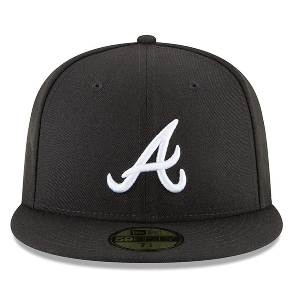 Atlanta Braves 59FIFTY Fitted Hat - Black | New Era