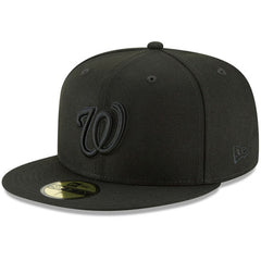 Washington Nationals Primary Logo Basic 59FIFTY Fitted Hat - Black | New Era