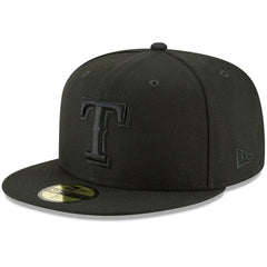 Texas Rangers Primary Logo Basic 59FIFTY Fitted Hat - Black | New Era