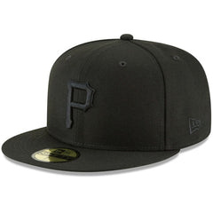 Pittsburgh Pirates Primary Logo Basic 59FIFTY Fitted Hat - Black | New Era