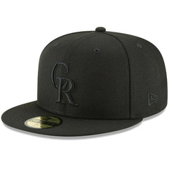 Colorado Rockies Primary Logo Basic 59FIFTY Fitted Hat - Black | New Era