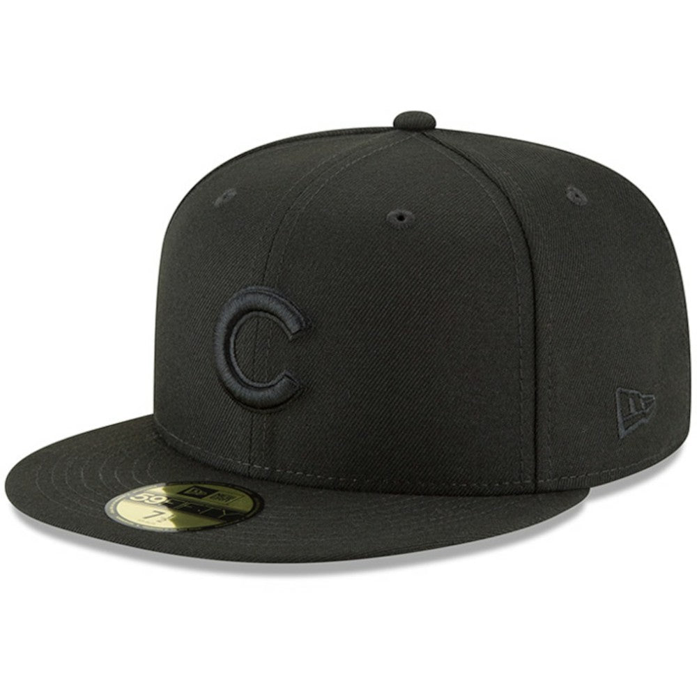 Chicago Cubs Primary Logo Basic 59FIFTY Fitted Hat - Black | New Era