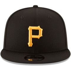 Pittsburgh Pirates Team Color 9FIFTY Snapback Hat - Black | New Era