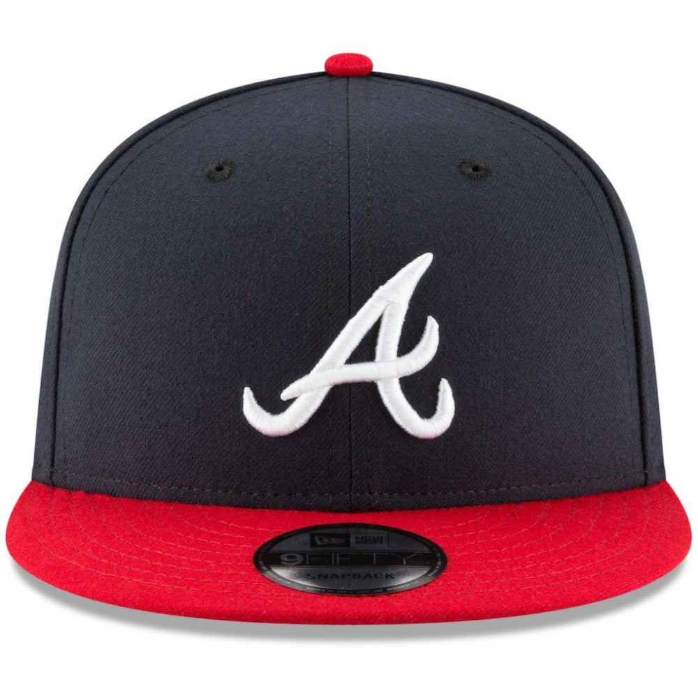 Atlanta Braves Team Color 9FIFTY Snapback Hat - Navy/Red | New Era