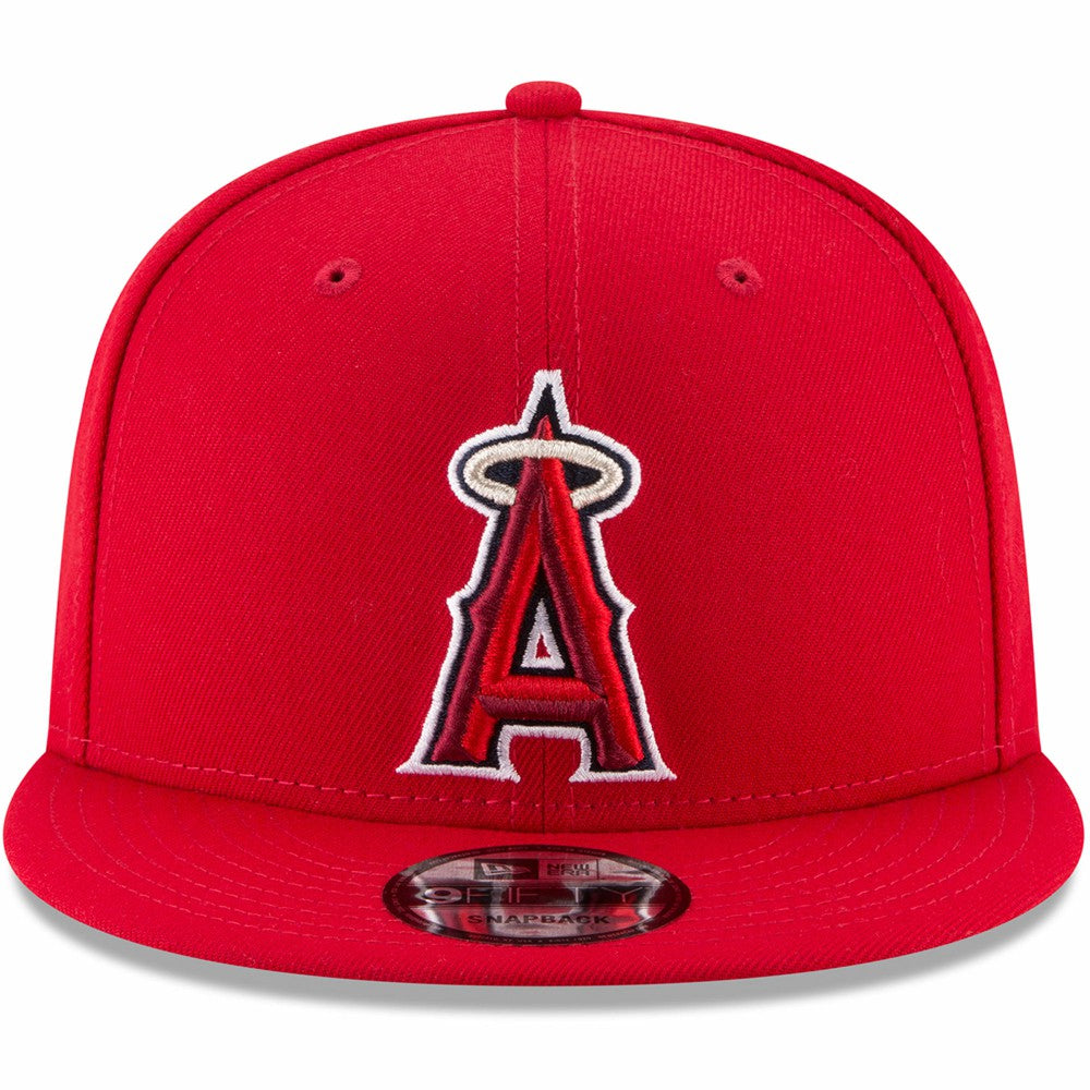 Los Angeles Angels Team Color 9FIFTY Snapback Hat - Red | New Era