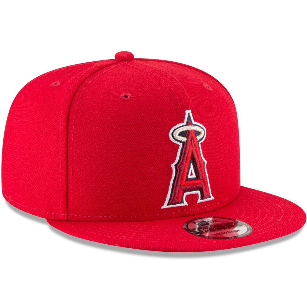Los Angeles Angels Team Color 9FIFTY Snapback Hat - Red | New Era