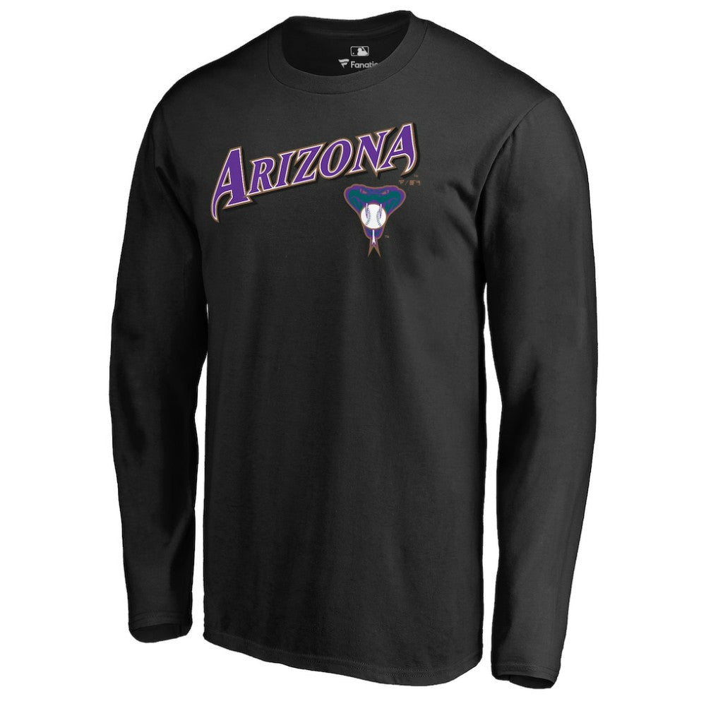 Arizona Diamondbacks Cooperstown Collection Wahconah Long Sleeve T-Shirt - Black