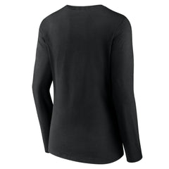 Colorado Rockies Women's Team Lockup Slim Fit Long Sleeve V-Neck T-Shirt - Black