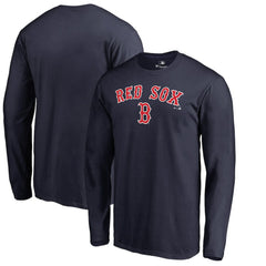 Boston Red Sox Team Lockup Long Sleeve T-Shirt - Navy