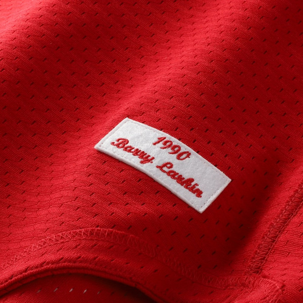 Barry Larkin Cincinnati Reds Authentic Batting Practice Jersey - Red | Mitchell & Ness