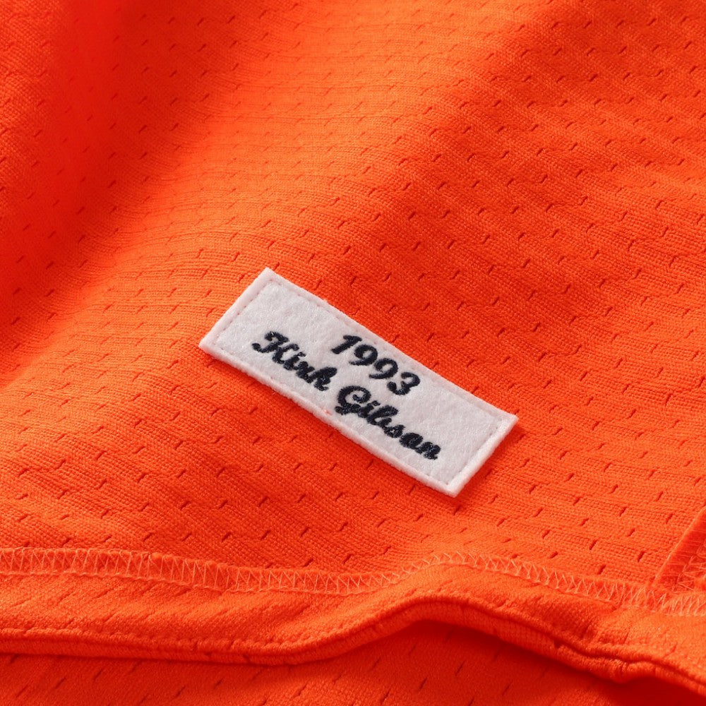 Kirk Gibson Detroit Tigers Cooperstown Collection Mesh Batting Practice Button-Up Jersey - Orange | Mitchell & Ness