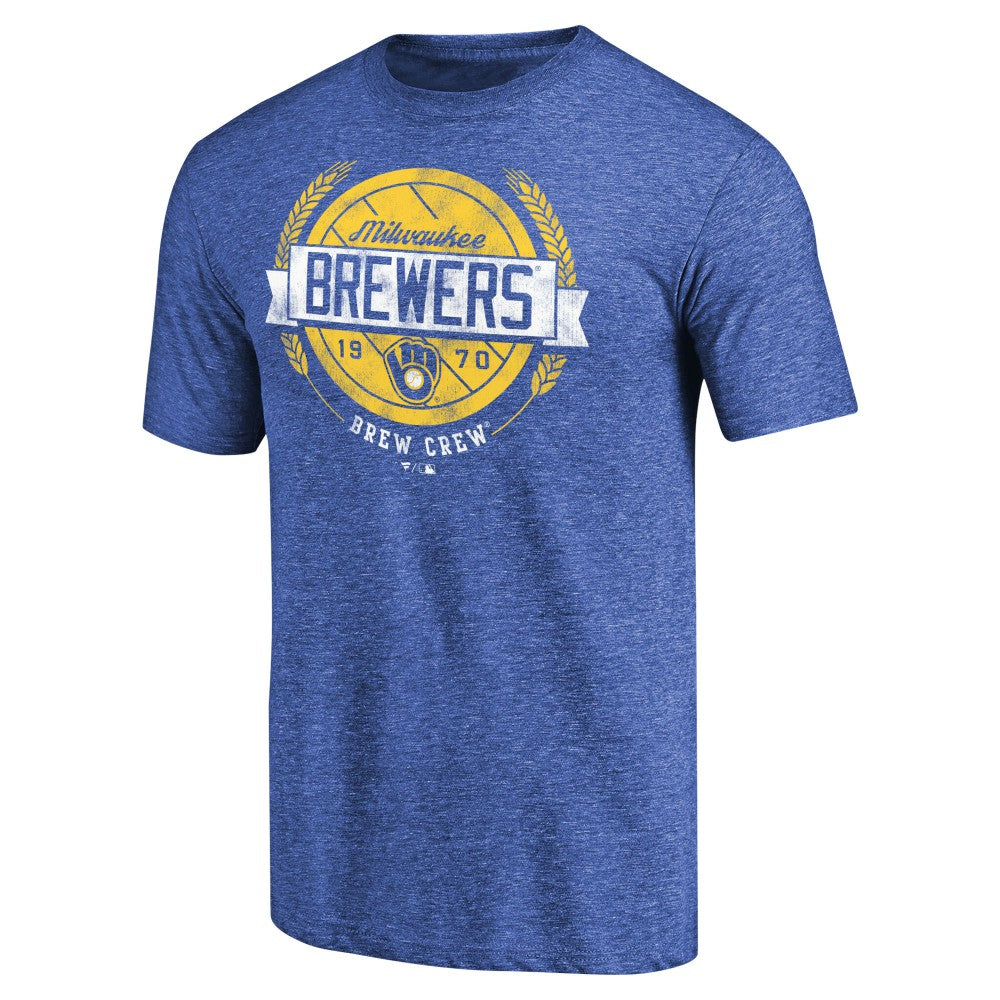Milwaukee Brewers Hometown Collection Barrel Men T-Shirt - Royal