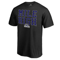 Colorado Rockies Hometown Collection Mile High T-Shirt - Black