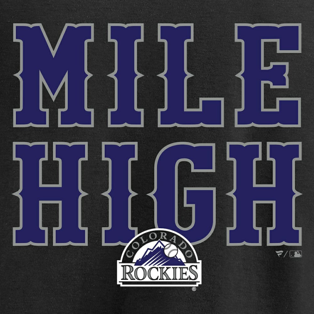 Colorado Rockies Hometown Collection Mile High T-Shirt - Black